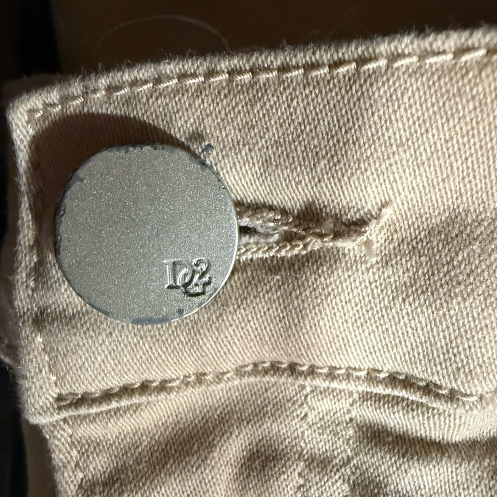 DG2 by Diane Gilman Cream Floral Skinny Jeans - Picture 3 of 9